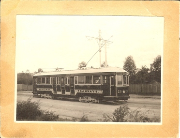 Photograph - BASIL MILLER COLLECTION: TRAM NO 26
