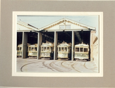Photograph - BASIL MILLER COLLECTION: TRAM NOS 26, 21, 18, 25 AND 30