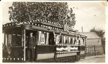 Photograph - BASIL MILLER COLLECTION: CORONATION TRAM, 1937