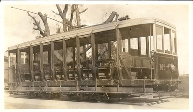 Photograph - BASIL MILLER COLLECTION: SUMMER CAR TRAM - ORIGINAL, 1935