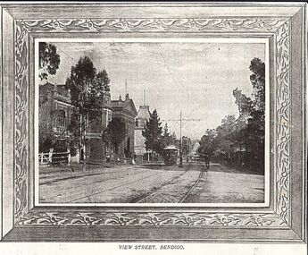 Photograph - BASIL MILLER COLLECTION: VIEW AND ROWAN STREETS WITH TRAM