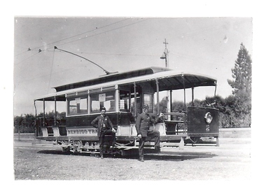 Photograph - BASIL MILLER COLLECTION: TRAM ON CARPENTER ST