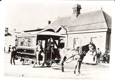 Photograph - BASIL MILLER COLLECTION: HORSE DRAWN TRAM