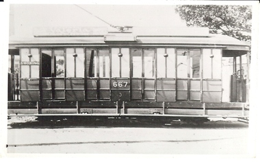 Photograph - BASIL MILLER COLLECTION: TRAM 667