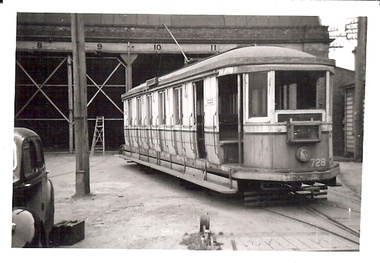 Photograph - BASIL MILLER COLLECTION: TRAM 728