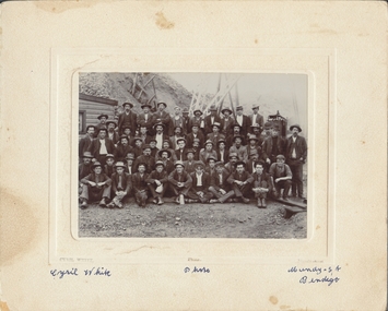 Photograph - MINING GROUP, late 1880's ?