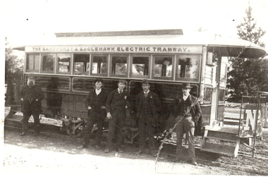 Photograph - BASIL MILLER COLLECTION: SANDHURST AND EAGLEHAWK ELECTRIC TRAMWAY TRAM COPY, Unknown