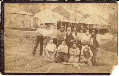 Photograph - EDINBURGH TANNERY: SHEEPWASH CREEK, 1890 approx