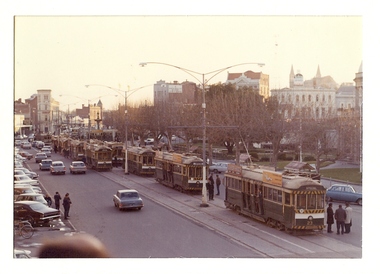 Photograph - BASIL MILLER COLLECTION: TRAMS ON PALL MALL