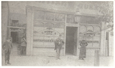 Photograph - BRITISH QUEEN HOTEL: BENDIGO, late 1800's