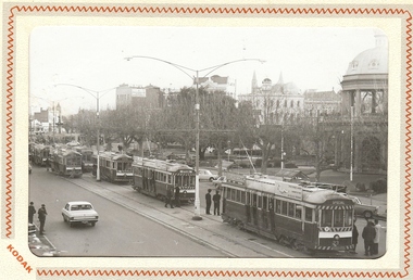 Photograph - BASIL MILLER COLLECTION: TRAMS ON PALL MALL - MOUNTED