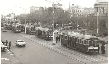 Photograph - BASIL MILLER COLLECTION:  TRAMS IN PALL MALL, 1960's