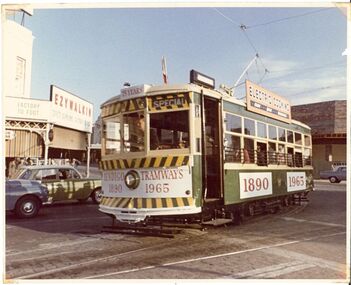 Photograph - BASIL MILLER COLLECTION: TRAM ON MITCHELL ST 75TH ANNIVERSARY, 1960