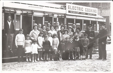 Photograph - GATHERING OF PEOPLE IN FRONT OF TRAM