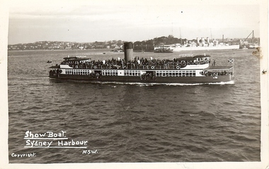 Photograph - BASIL MILLER COLLECTION: SHOWBOAT, SYDNEY - POSTCARD