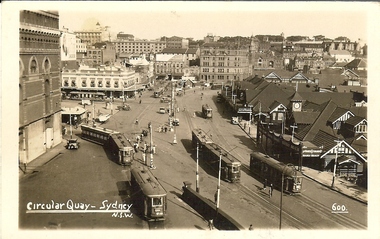 Photograph - BASIL MILLER COLLECTION: CIRCULAR QUAY, SYDNEY - POSTCARD