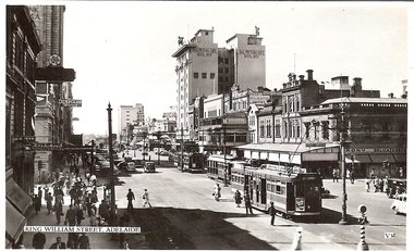 Photograph - BASIL MILLER COLLECTION: KING WILLIAM ST, SA -LOOKING NORTH, 1940s