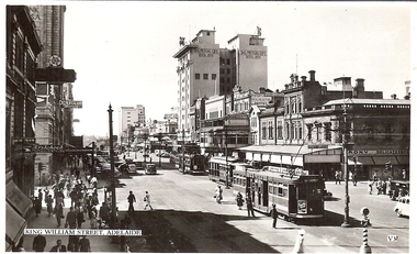Photograph - BASIL MILLER COLLECTION: KING WILLIAM ST, SA -LOOKING NORTH