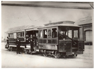 Photograph - BASIL MILLER COLLECTION: STEAM TRAM, late 1800's