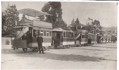 Photograph - BASIL MILLER COLLECTION: HORSEDRAWN TRAM, late 1800's
