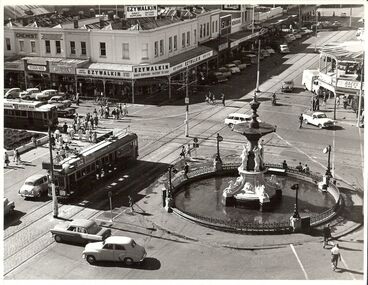 Photograph - BASIL MILLER COLLECTION: TRAMS - ALEXANDRA FOUNTAIN, 1964