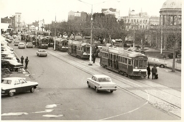 Photograph - BASIL MILLER COLLECTION: TRAMS IN PALL MALL, 1960's