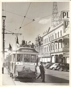 Photograph - BASIL MILLER COLLECTION: TRAM ON PALL MALL, 1950's