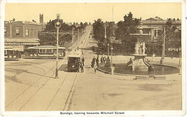 Photograph - BASIL MILLER COLLECTION: 3 TRAMS AT CHARRING CROSS