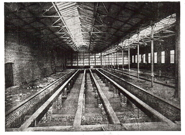 Photograph - BASIL MILLER COLLECTION: PHOTOGRAPHIC COPY OF TRAM SHEDS INTERIOR