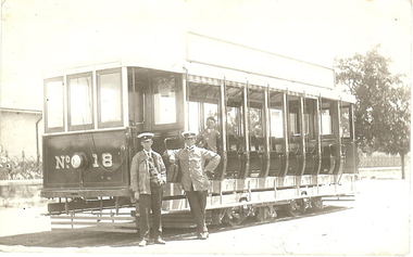 Photograph - BASIL MILLER COLLECTION: ELECTRIC TRAM POSTCARD, early 2oth century