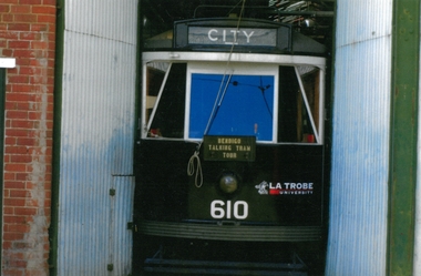 Photograph - JOHN WILLIAMS COLLECTION: BENDIGO TRAM AT DEPOT