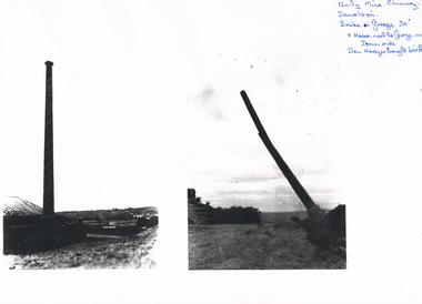 Photograph - LONG GULLY HISTORY GROUP COLLECTION: DEMOLITION OF UNITY MINE CHIMNEY