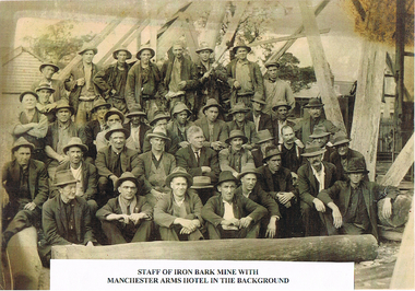 Photograph - LONG GULLY HISTORY GROUP COLLECTION: STAFF OF THE IRON BARK MINE