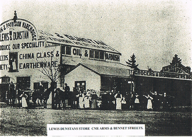 Photograph - LONG GULLY HISTORY GROUP COLLECTION: LEWIS DUNSTANS STORE CNR ARMS & BENNET STREETS