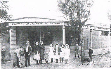 Photograph - LONG GULLY HISTORY GROUP COLLECTION: J COCK - BUTCHER SHOP