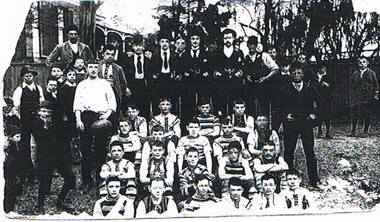 Photograph - LONG GULLY HISTORY GROUP COLLECTION: UNNAMED GROUP AND FOOTBALL TEAM