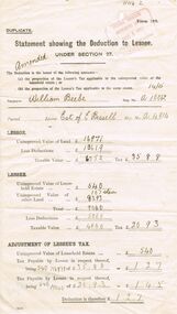 Document - GLENYS MCKITTERICK COLLECTION:  WILLIAM BEEBE DOCUMENTS, 14/15