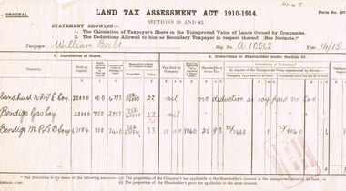 Document - GLENYS MCKITTERICK COLLECTION:  WILLIAM BEEBE DOCUMENTS, 1914/1915