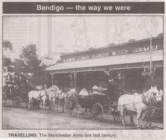 Photograph - LONG GULLY HISTORY GROUP COLLECTION: THE MANCHESTER ARMS LATE LAST CENTURY