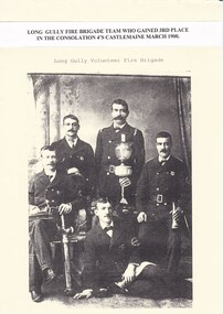 Photograph - LONG GULLY HISTORY GROUP COLLECTION: LONG GULLY FIRE BRIGADE TEAM 1900