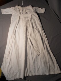 Clothing - MERLE HOULDEN COLLECTION: BABY'S WHITE COTTON NIGHTGOWN, 1885