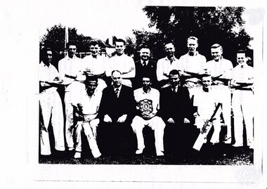 Photograph - LONG GULLY HISTORY GROUP COLLECTION: LONG GULLY METHODIST CRICKET TEAM APPROX 1946