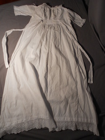 Clothing - MERLE HOULDEN COLLECTION: BABY'S WHITE COTTON NIGHTGOWN, 1885