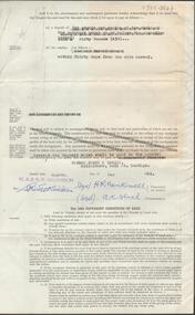 Document - H.A. & S.R. WILKINSON COLLECTION: CONTRACT OF SALE