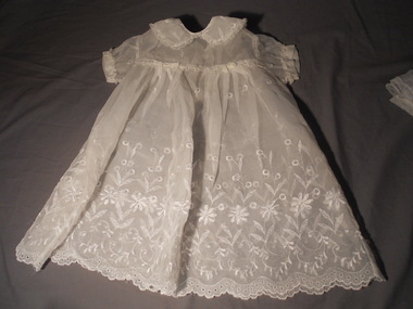 Clothing - MERLE HOULDEN COLLECTION: CHRISTENING DRESS AND PETTICOAT, 1960's