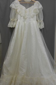 Clothing - MERLE HOULDEN COLLECTION: WEDDING DRESS, April 1985