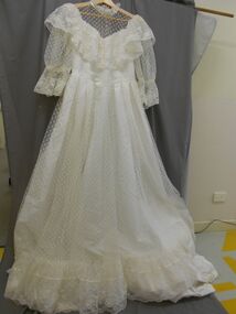 Clothing - MERLE HOULDEN COLLECTION: WEDDING DRESS, Wedding Dress, April 1985