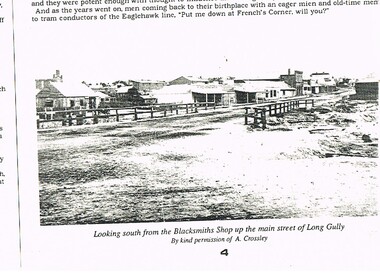 Photograph - LONG GULLY HISTORY GROUP COLLECTION: MAIN STREET OF LONG GULLY