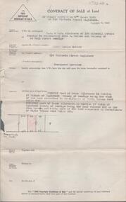 Document - H. A. & S. R. WILKINSON COLLECTION: CONTRACT OF SALE