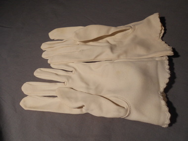 Clothing - MERLE HOULDEN COLLECTION: PAIR OF BRIDAL GLOVES, Bridal Gloves, 06-02-1960
